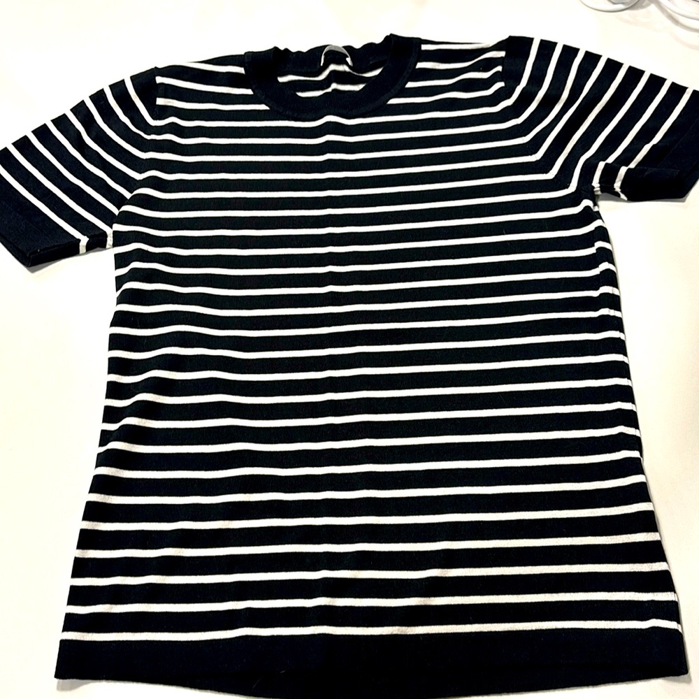 Lilysilk size small striped tshirt sweater